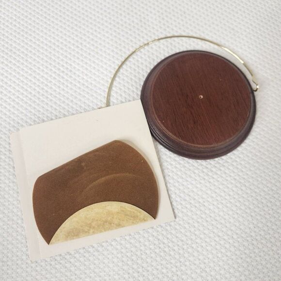 Vintage 80s Hallmark Ornament Display Stand Christmas Wood Base - Picture 5 of 5